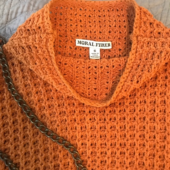 Burnt orange Moral Fiber Sweater - Picture 2 of 2